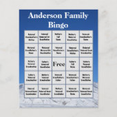 Foto "Family Bingo Game Snow Covered Mountain" (Vorderseite)