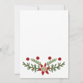 Foto Family Red Green Weihnachtskarte (Rückseite)