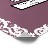 Foto Family Tree Lace sehen Grenze auf Lavendel Poster (Ecke)