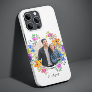Foto farbenfroh floral Einfach Modern Personalisie Case-Mate iPhone 14 Pro Hülle
