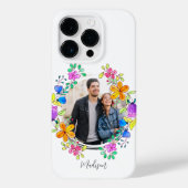 Foto farbenfroh floral Einfach Modern Personalisie Case-Mate iPhone Hülle (Rückseite)