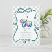 Foto Farbenfrohe Wasserfarben Zahnarzt Abschluss Einladung (Stehend Vorderseite)