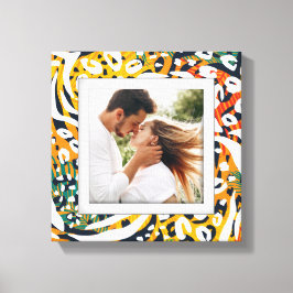 Foto Farbiges Tiermuster Leinwanddruck