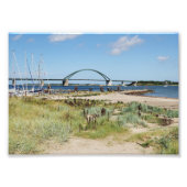 Foto Fehmarnsundbrücke und Fehmarnsund (Vorne)