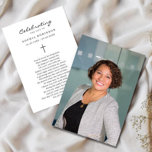 Foto-Feier Beerdigung Lebensbitterkarte Karte