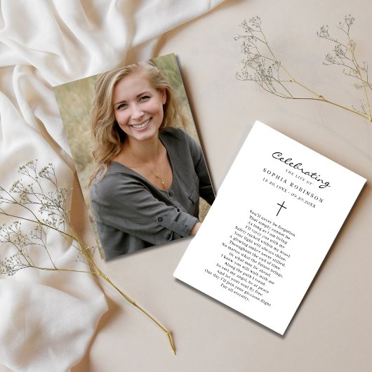 Foto-Feier Beerdigung Lebensbitterkarte Karte