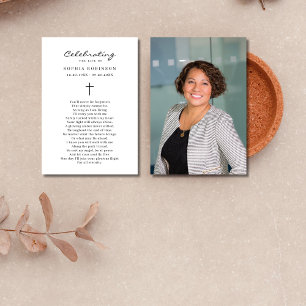 Foto-Feier Beerdigung Lebensbitterkarte Karte