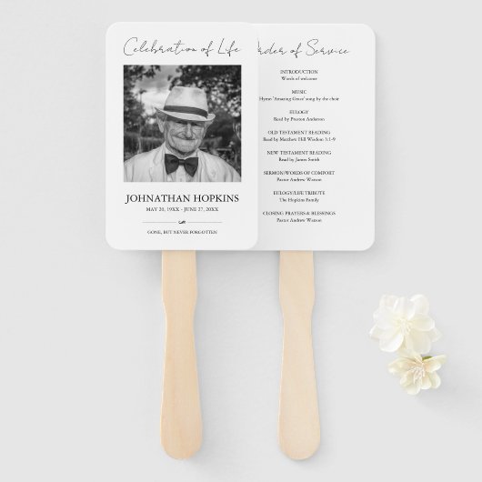 Foto Feier der Beerdigung des Lebenswerkes Fächer (Vorne und Hinten)