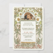 Foto Feier des Lebens von Alphonse Mucha Einladung (Vorderseite)