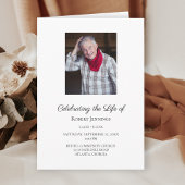 Foto-Feier zur Beerdigung von Lebensgedenken Programm