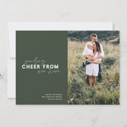 Foto-Feiertag über Skriptabstände Weihnachten (Vorderseite)