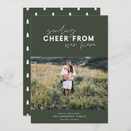 Foto-Feiertag über Skriptabstände Weihnachten (Vorne/Hinten)