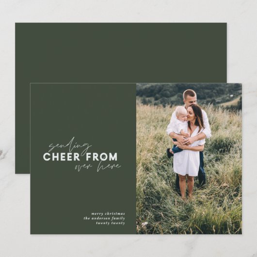 Foto-Feiertag über Skriptabstände Weihnachten (Vorne/Hinten)