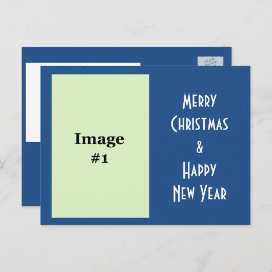 Foto Feiertag Weihnachten Gruß Postkarte (Vorne/Hinten)