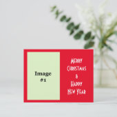 Foto Feiertag Weihnachten Gruß Postkarte (Stehend Vorderseite)