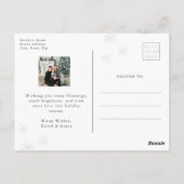 Foto Feiertage Postkarte (Rückseite)