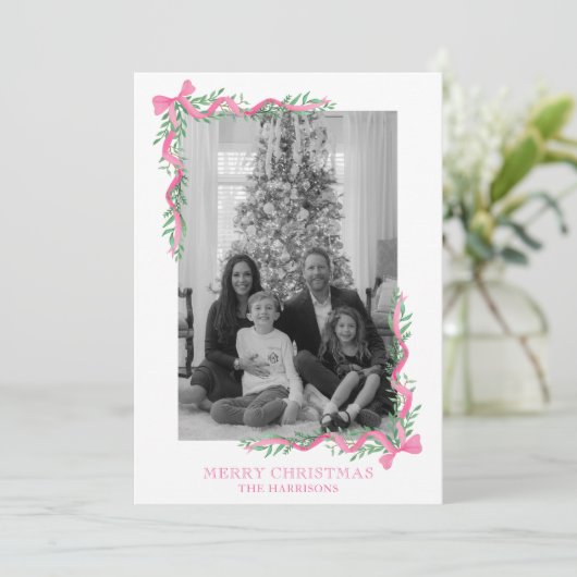 Foto Feiertagskarte (Stehend Vorderseite)