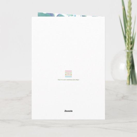 Foto Feiertagskarte (Rückseite)