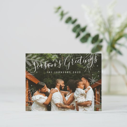 Foto Feiertagspostkarte (Stehend Vorderseite)