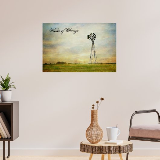 Foto-Fenster des Wandels Poster (Wohnzimmer 3)