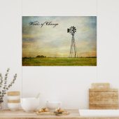 Foto-Fenster des Wandels Poster (Küche)