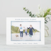 FOTO-FERIENKARTE| Weihnachten an der Küste (Stehend Vorderseite)