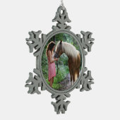 Foto fertig schneeflocken Zinn-Ornament (Links)