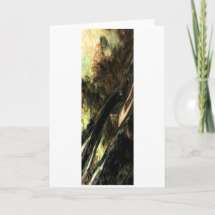 Foto "Feuer im Gras", digital modifiziert Karte