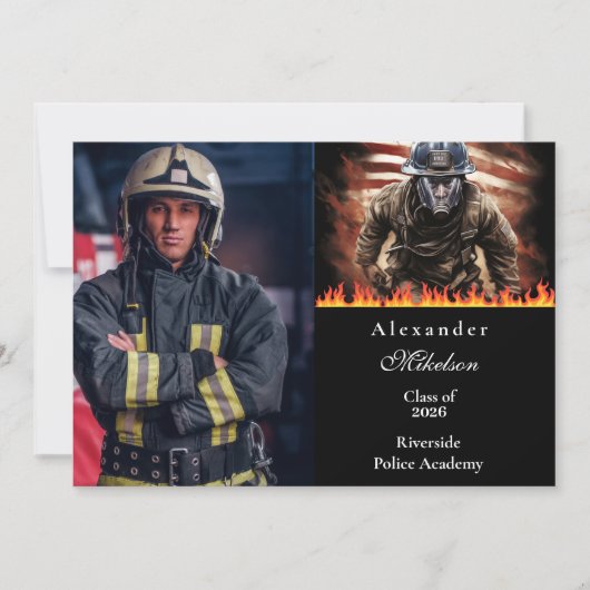 Foto Feuerwehrheld Abschlussfeier Ankündigung (Vorderseite)