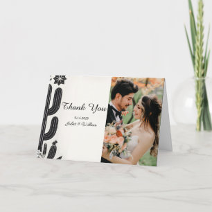 Foto Fiesta Kaktus Floral Mexikanische Hochzeit Dankeskarte