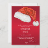 Foto Fiesta Navideña Christmas Party Invitation Einladung (Rückseite)