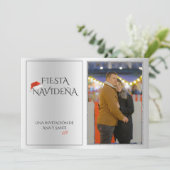 Foto Fiesta Navideña Weihnachts-Party Einladung (Stehend Vorderseite)