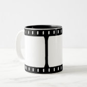 Foto-Film-Streifen-Tasse Zweifarbige Tasse (Vorderseite Links)