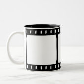 Foto-Film-Streifen-Tasse Zweifarbige Tasse (Links)