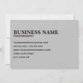 Foto Filmstreifen Fotografie Einladung (Rückseite)