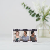 Foto Filmstreifen Fotografie Visitenkarte (Stehend Vorderseite)