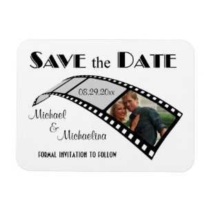 Foto-Filmstreifen Save The Date Party Favor Magnet