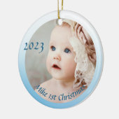 Foto First baby Keramik Ornament (Links)