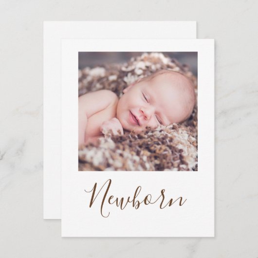 Foto First Birthday Banner Card (Vorne/Hinten)
