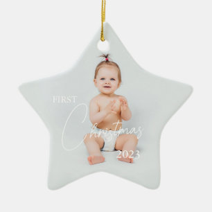 Foto First Christmas hochladen Keramik Ornament