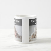 Foto First Mother's Day Modern Mommy Name Niedlich Kaffeetasse (Mittel)
