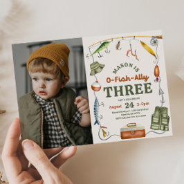 Foto Fischen 3. Geburtstag Einladung