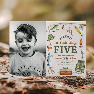 Foto Fischen 5. Geburtstag Einladung