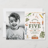 Foto Fischen 5. Geburtstag Einladung (Vorderseite)