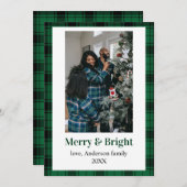 Foto Flannel Weihnachtskarte Einladung (Vorne/Hinten)