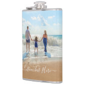 Foto-Flasche mit benutzerdefiniertem Text Flachmann (Links)