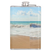 Foto-Flasche mit benutzerdefiniertem Text Flachmann (Rückseite)