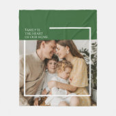 Foto Fleece Blanket mit Botschaft - gemütlich und (Vorderseite)