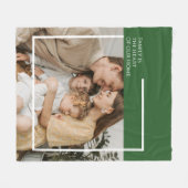 Foto Fleece Blanket mit Botschaft - gemütlich und (Vorderseite (Horizontal))