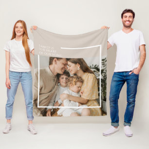 Foto Fleece Blanket mit Botschaft - gemütlich und
